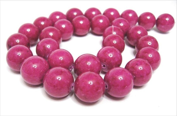 10 mm Jade Mashan Rubin-Violett Edelstein Strang